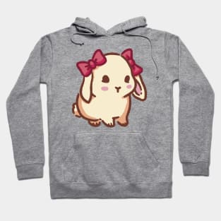 Cute coquette bunny with bows Hoodie